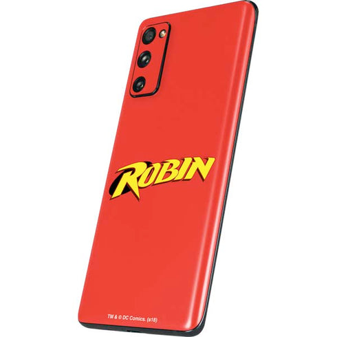 DC Comics Robin Official Logo Galaxy S20 Fan Edition Skin