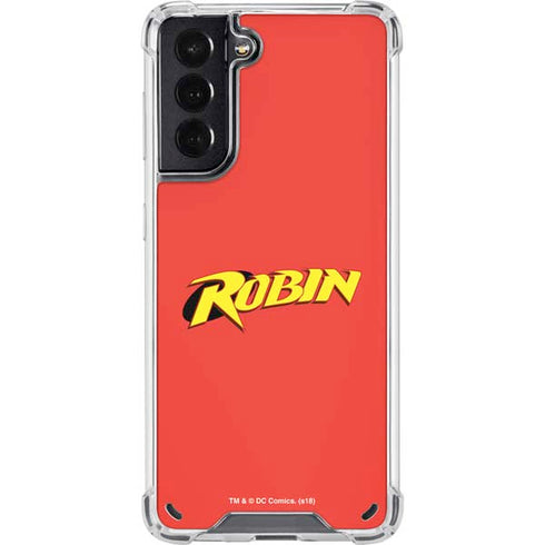 DC Comics Robin Official Logo Galaxy S21 5G Clear Case