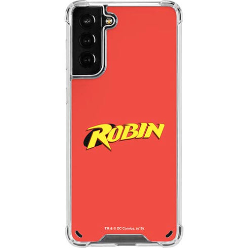 DC Comics Robin Official Logo Galaxy S21 Plus 5G Clear Case