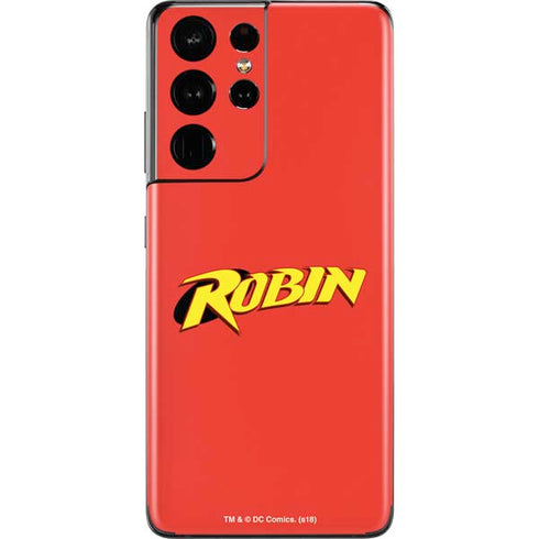 DC Comics Robin Official Logo Galaxy S21 Ultra 5G Skin