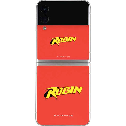 DC Comics Robin Official Logo Galaxy Z Flip3 5G Skin