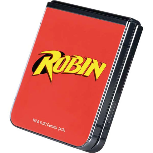 DC Comics Robin Official Logo Galaxy Z Flip5 5G Skin