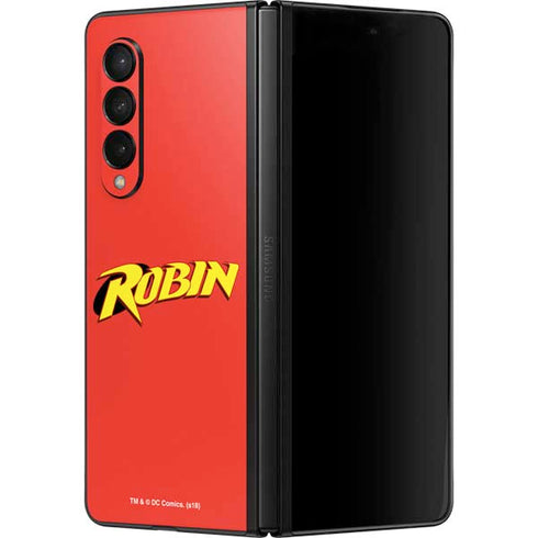 DC Comics Robin Official Logo Galaxy Z Fold3 5G Skin