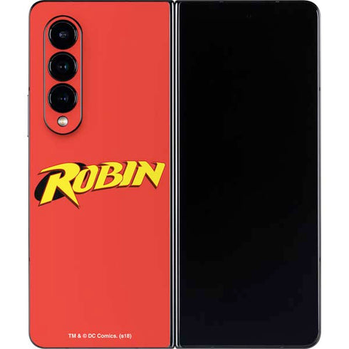 DC Comics Robin Official Logo Galaxy Z Fold4 5G Skin
