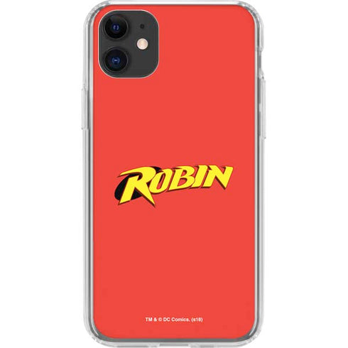 DC Comics Robin Official Logo iPhone 11 Clear Case