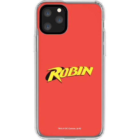 DC Comics Robin Official Logo iPhone 11 Pro Clear Case