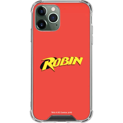 DC Comics Robin Official Logo iPhone 11 Pro Max Clear Case
