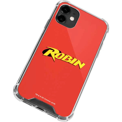 DC Comics Robin Official Logo iPhone 12 Clear Case