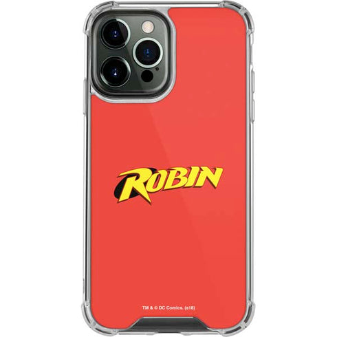 DC Comics Robin Official Logo iPhone 13 Pro Max Clear Case