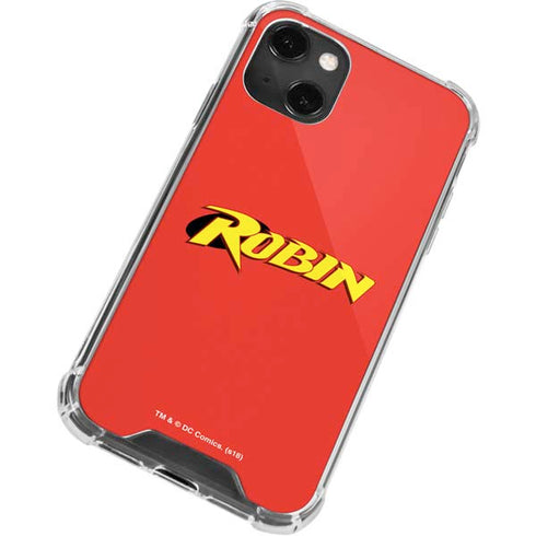 DC Comics Robin Official Logo iPhone 14 Plus Clear Case