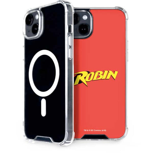 DC Comics Robin Official Logo iPhone 15 Plus MagSafe Case
