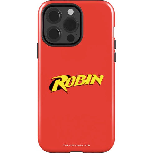 DC Comics Robin Official Logo iPhone 14 Pro Impact Case
