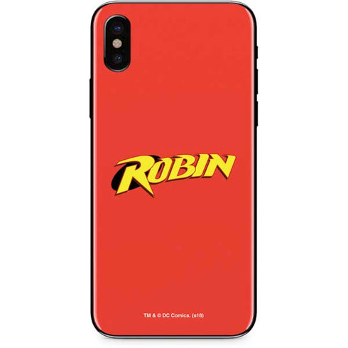 DC Comics Robin Official Logo iPhone XS Skin