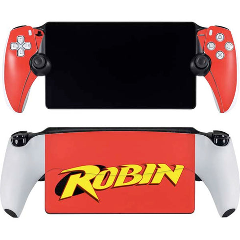 DC Comics Robin Official Logo PlayStation Portal Remote Player Skin