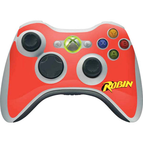 DC Comics Robin Official Logo Xbox 360 Wireless Controller Skin