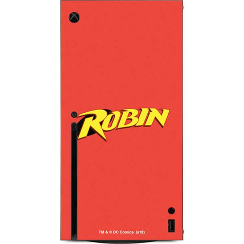 DC Comics Robin Official Logo Xbox Series X Console Skin