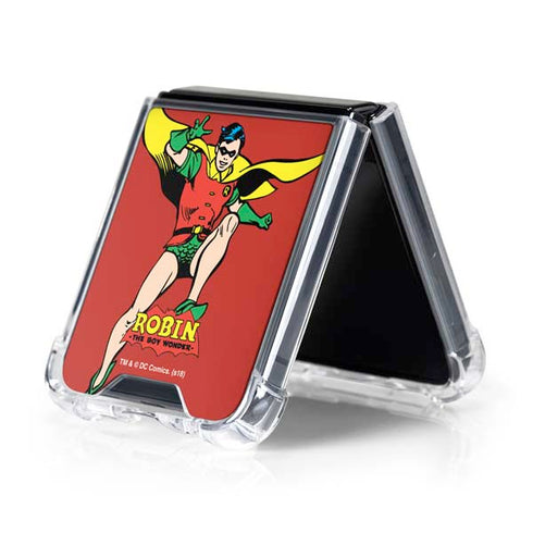 DC Comics Robin Classic Art Galaxy Z Flip5 5G Clear Case