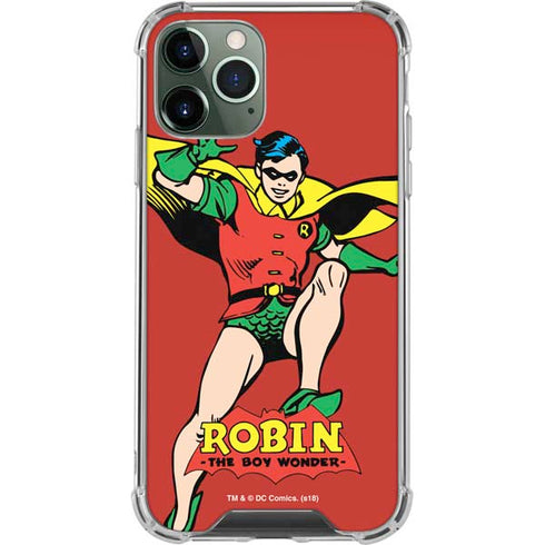DC Comics Robin Classic Art iPhone 11 Pro Max Clear Case