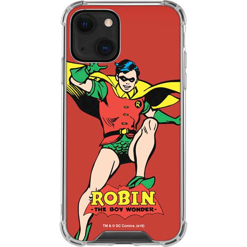 DC Comics Robin Classic Art iPhone 15 Plus Clear Case