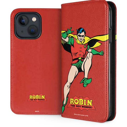 DC Comics Robin Classic Art iPhone 14 Plus Folio Case