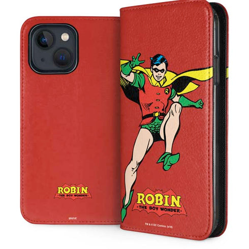 DC Comics Robin Classic Art iPhone 15 Plus Folio Case
