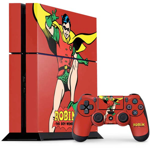 DC Comics Robin Classic Art PS4 Console and Controller Bundle Skin