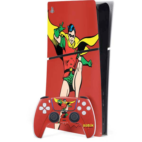 DC Comics Robin Classic Art PS5 Slim Digital Edition Console Skin