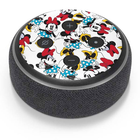 Disney Minnie Mouse Rockin Minnie Pattern Amazon Echo Dot Skin
