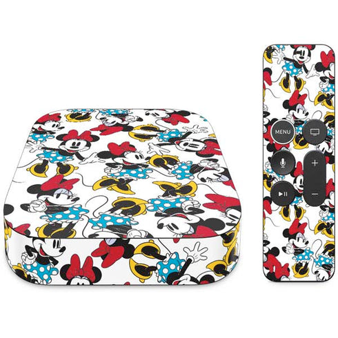 Disney Minnie Mouse Rockin Minnie Pattern Apple TV Skin