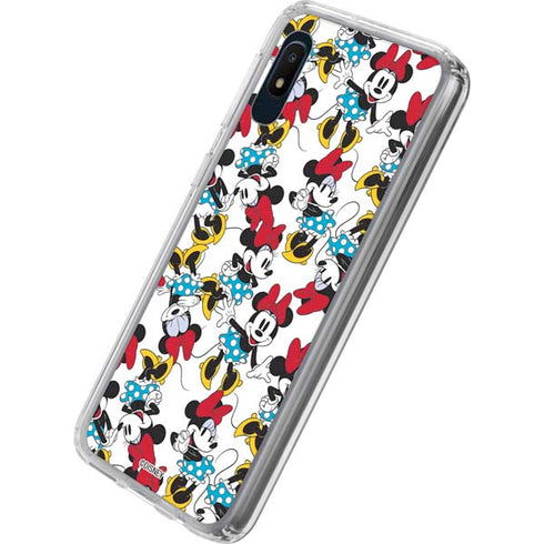 Disney Minnie Mouse Rockin Minnie Pattern Galaxy A10e Clear Case