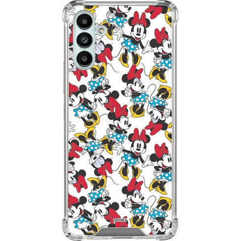 Disney Minnie Mouse Rockin Minnie Pattern Galaxy A13 5G Clear Case