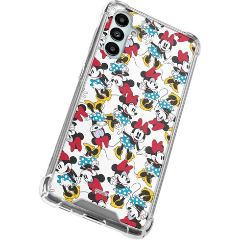 Disney Minnie Mouse Rockin Minnie Pattern Galaxy A15 5G Clear Case