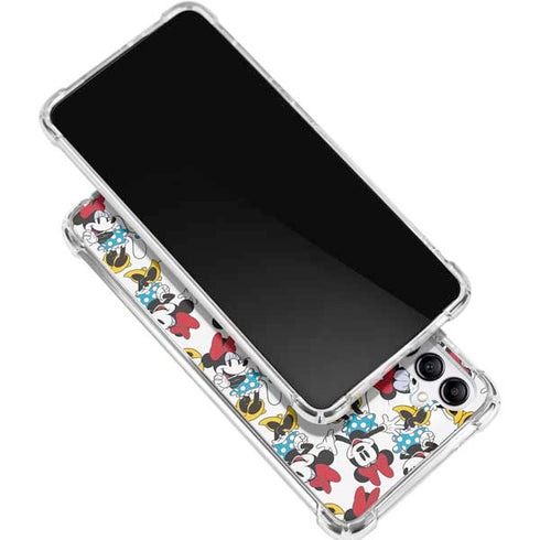 Disney Minnie Mouse Rockin Minnie Pattern Galaxy A15 5G Clear Case
