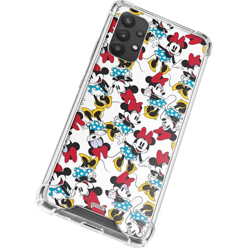 Disney Minnie Mouse Rockin Minnie Pattern Galaxy A32 5G Clear Case