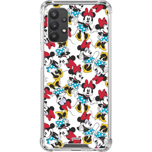 Disney Minnie Mouse Rockin Minnie Pattern Galaxy A32 5G Clear Case