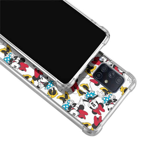 Disney Minnie Mouse Rockin Minnie Pattern Galaxy A51 5G Clear Case