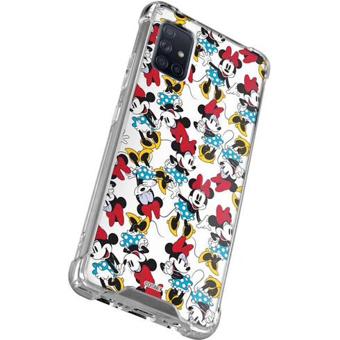 Disney Minnie Mouse Rockin Minnie Pattern Galaxy A51 5G Clear Case