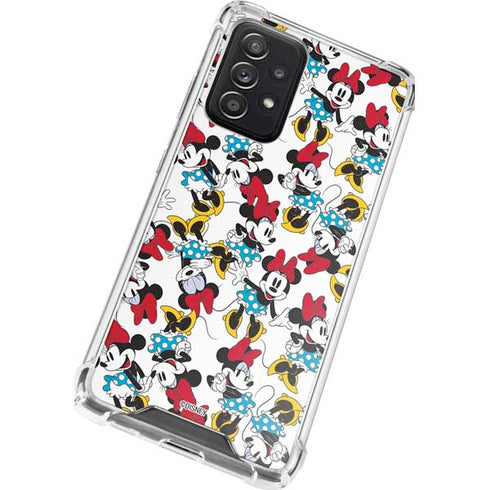 Disney Minnie Mouse Rockin Minnie Pattern Galaxy A52 5G Clear Case