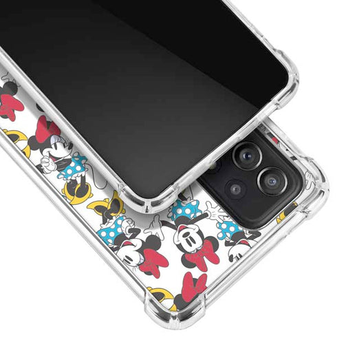 Disney Minnie Mouse Rockin Minnie Pattern Galaxy A52 5G Clear Case