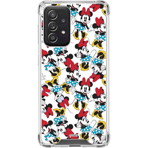 Disney Minnie Mouse Rockin Minnie Pattern Galaxy A52 5G Clear Case