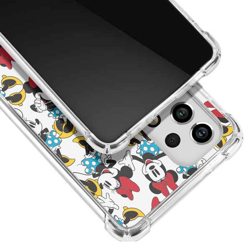 Disney Minnie Mouse Rockin Minnie Pattern Galaxy A53 5G Clear Case