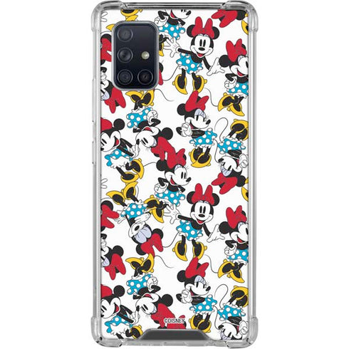 Disney Minnie Mouse Rockin Minnie Pattern Galaxy A71 5G Clear Case