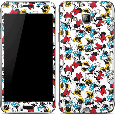 Disney Minnie Mouse Rockin Minnie Pattern Galaxy J3 Skin