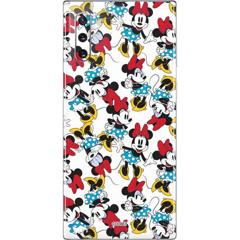 Disney Minnie Mouse Rockin Minnie Pattern Galaxy Note 10 Skin