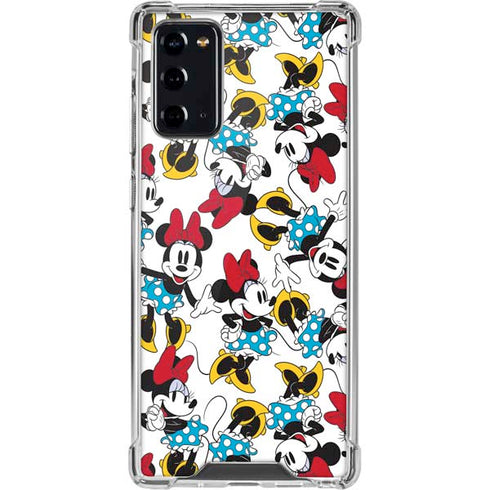 Disney Minnie Mouse Rockin Minnie Pattern Galaxy Note20 5G Clear Case