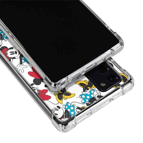 Disney Minnie Mouse Rockin Minnie Pattern Galaxy Note20 5G Clear Case