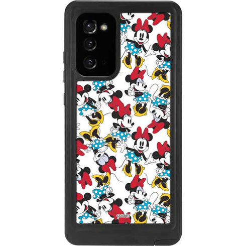 Disney Minnie Mouse Rockin Minnie Pattern Galaxy Note20 5G Waterproof Case
