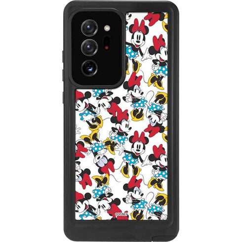 Disney Minnie Mouse Rockin Minnie Pattern Galaxy Note20 Ultra 5G Waterproof Case