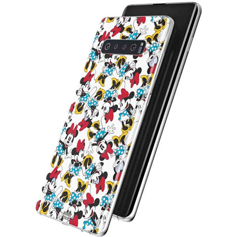 Disney Minnie Mouse Rockin Minnie Pattern Galaxy S10 Plus Skin