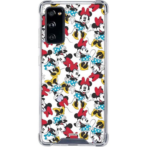 Disney Minnie Mouse Rockin Minnie Pattern Galaxy S20 FE Clear Case